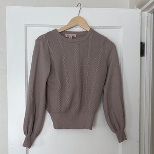 Philosophy Taupe Crew Neck Sweater